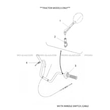 WVTA COMMODO     CABLE pour Yamaha 700 2020 GRIZZLY 700 EPS BDEA YAMAHA BLACK