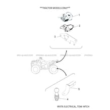 WVTA ELECTRIQUE     ATTELAGE pour Yamaha 700 2020 GRIZZLY 700 EPS BDEA YAMAHA BLACK