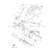 AXE DE SELECTEUR     PEDALE pour Yamaha 700 2020 GRIZZLY 700 EPS SE BDEE MAT SILVER 1