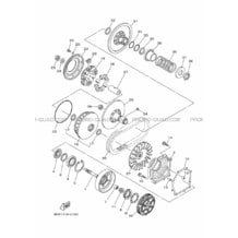 EMBRAYAGE DE DEMARREUR pour Yamaha 700 2020 GRIZZLY 700 EPS SE BDEE MAT SILVER 1