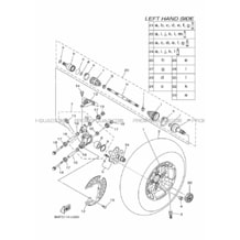 ROUE ARRIERE pour Yamaha 700 2020 GRIZZLY 700 EPS SE BDEE MAT SILVER 1