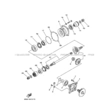 TRANSMISSION INTERMEDIAIRE pour Yamaha 700 2020 KODIAK 700 EPS SE B5KV LOW GLOSS BLACK