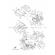 GARDE BOUE AVANT pour Yamaha 700 2020 KODIAK 700 EPS SE B5KV MAT SILVER 1
