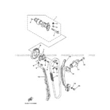 ARBRE A CAMES     CHAINE DE DISTRIBUTION pour Yamaha 660 2007 RHINO YXR660F 5UGV SILVER