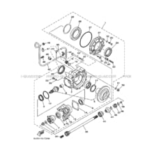 CARDAN     COUPLE CONIQUE pour Yamaha 660 2007 RHINO YXR660F 5UGV SILVER