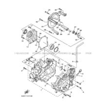 CARTER MOTEUR pour Yamaha 660 2007 RHINO YXR660F 5UGV SILVER