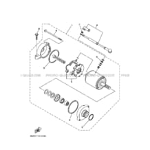 DEMARREUR pour Yamaha 660 2007 RHINO YXR660F 5UGV SILVER