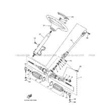 DIRECTION pour Yamaha 660 2007 RHINO YXR660F 5UGV SILVER