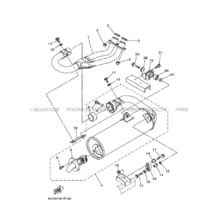 ECHAPPEMENT pour Yamaha 660 2007 RHINO YXR660F 5UGV SILVER