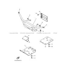 PARE CHOCS pour Yamaha 660 2007 RHINO YXR660F 5UGV SILVER