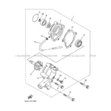 POMPE A EAU     DURITES pour Yamaha 660 2007 RHINO YXR660F 5UGV SILVER