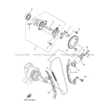 ARBRE A CAMES     CHAINE DE DISTRIBUTION pour Yamaha 700 2008 RHINO YXR700F 5B43 PASTEL DEEP GREEN