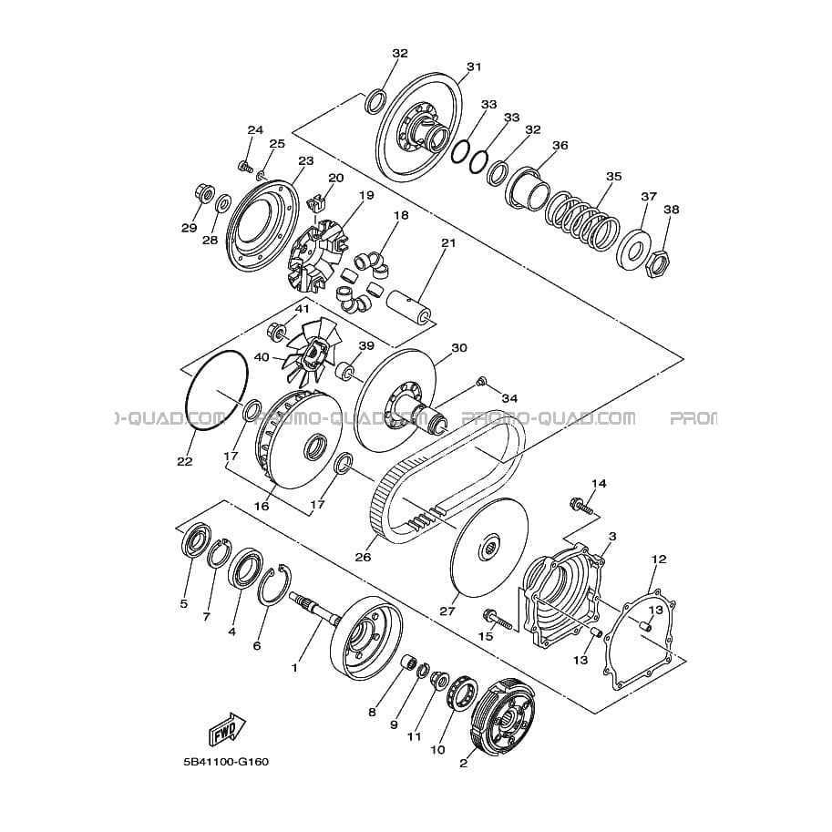 EMBRAYAGE DE DEMARREUR  Yamaha  2008 700  Original parts OEMEMBRAYAGE DE DEMARREUR  Yamaha  2008 700  Original parts OEM