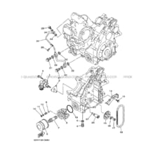 POMPE A HUILE pour Yamaha 700 2008 RHINO YXR700F 5B4G YAMAHA BLACK