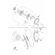 ARBRE A CAMES     CHAINE DE DISTRIBUTION pour Yamaha 700 2014 VIKING YXM700E 1XP3 PASTEL DEEP GREEN