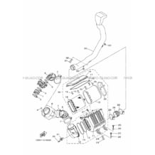 ADMISSION pour Yamaha 700 2014 VIKING YXM700E 1XP3 ROMANTIQUE ROUGE