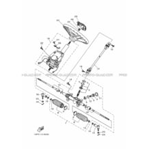 DIRECTION pour Yamaha 700 2014 VIKING YXM700E 1XPB YAMAHA BLACK