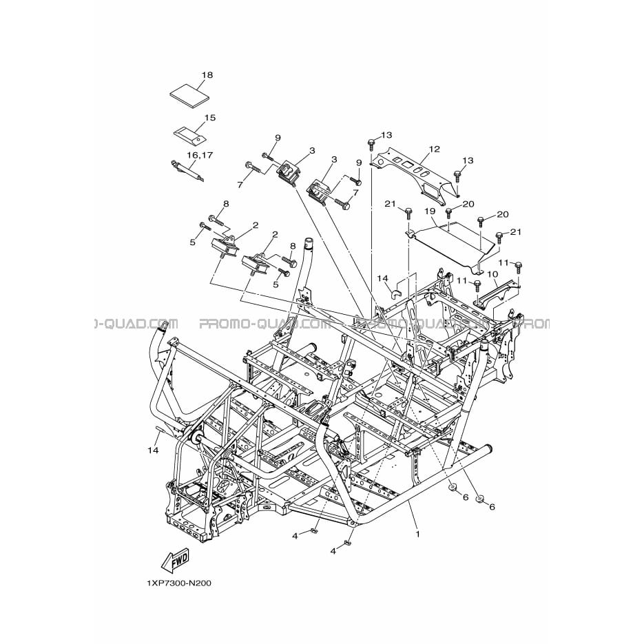 CADRE  Yamaha  2014 700  pièces OEMCADRE  Yamaha  2014 700  pièces OEM