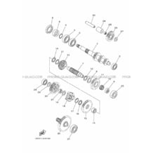 TRANSMISSION pour Yamaha 700 2014 VIKING_EPS_SE YXM700ES 1XP7 LOW GLOSS BLACK
