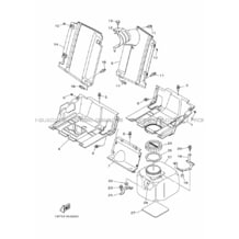 COUVERCLE LATERAL 2 pour Yamaha 700 2015 VIKING 700 1XPV MAT SILVER 1