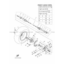 ROUE ARRIERE 2 pour Yamaha 700 2015 VIKING 700 1XPV MAT SILVER 1