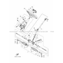 DIRECTION pour Yamaha 700 2015 VIKING YXM700E 1XPR PASTEL DEEP GREEN