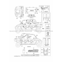 EMBLEME     ETIQUETTE 1 pour Yamaha 700 2015 VIKING_EPS_SE YXM700ES 2US3 PASTEL DEEP GREEN
