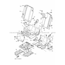 COUVERCLE LATERAL 2 pour Yamaha 700 2016 VIKING 700 B423 ROMANTIQUE ROUGE