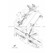 DIRECTION pour Yamaha 700 2016 VIKING 700 B423 ROMANTIQUE ROUGE