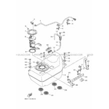 RESERVOIR A ESSENCE pour Yamaha 700 2016 VIKING 700 B423 ROMANTIQUE ROUGE