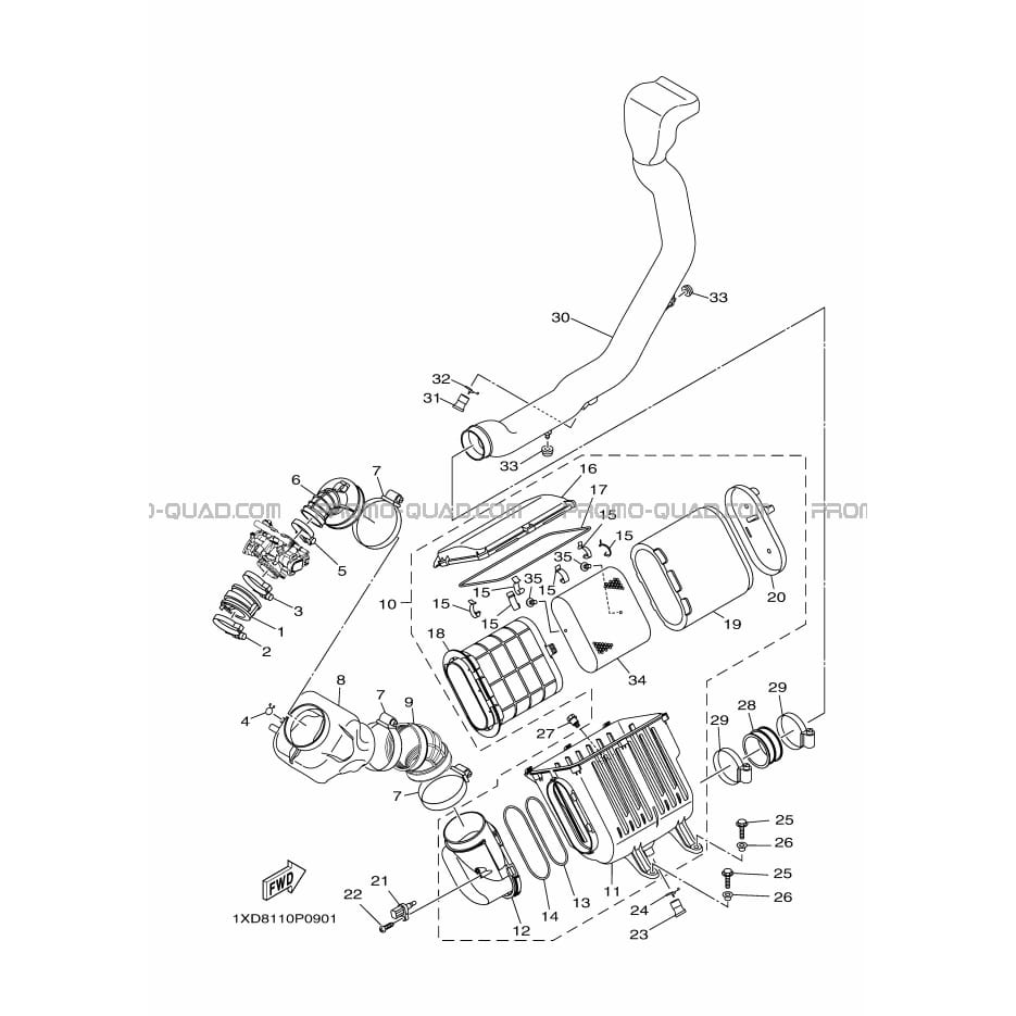 ADMISSION  Yamaha  2016 700  Original parts OEMADMISSION  Yamaha  2016 700  Original parts OEM