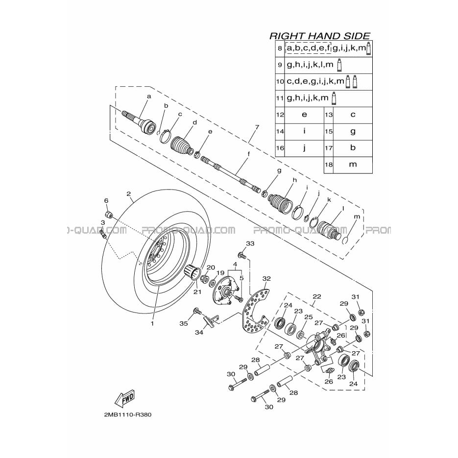 ROUE ARRIERE 2  Yamaha  2016 700  Original parts OEMROUE ARRIERE 2  Yamaha  2016 700  Original parts OEM