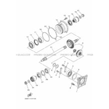 TRANSMISSION INTERMEDIAIRE pour Yamaha 700 2017 WOLVERINE 700 R EPS SE BN56 MAT SILVER 1