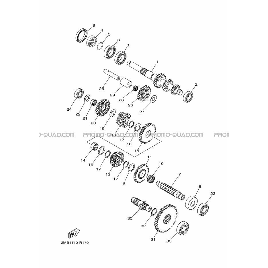 TRANSMISSION  Yamaha  2017 700  pièces OEMTRANSMISSION  Yamaha  2017 700  pièces OEM