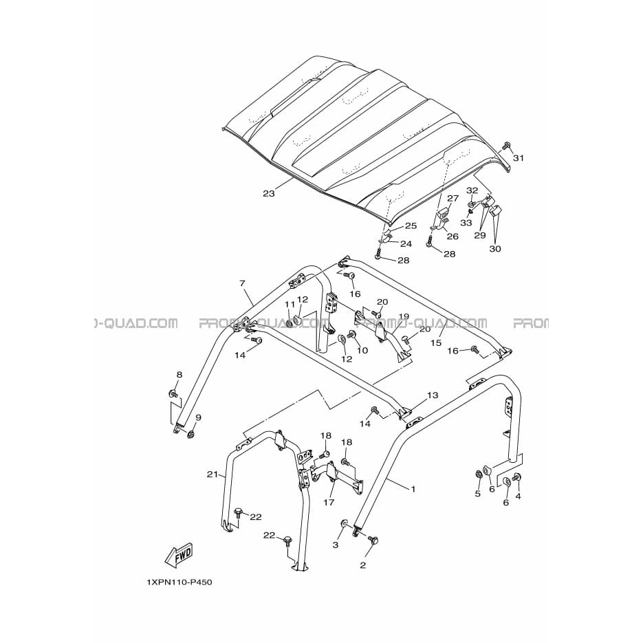 PARE CHOCS 2  Yamaha  2020 700  pièces OEMPARE CHOCS 2  Yamaha  2020 700  pièces OEM