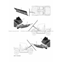 EMBLEME pour Yamaha 850 2019 WOLVERINE X2 850 B0D1 DARK GRAY SOLID R