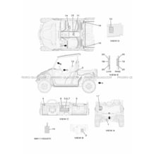 EMBLEME     ETIQUETTE 1 pour Yamaha 850 2020 WOLVERINE X2 850 R-SPEC BAN3 YAMAHA BLACK