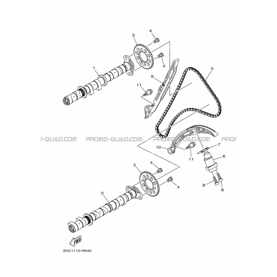 ARBRE A CAMES     CHAINE DE DISTRIBUTION  Yamaha  2016 1000  Original parts OEMARBRE A CAMES     CHAINE DE DISTRIBUTION  Yamaha  2016 1000  Original parts OEM