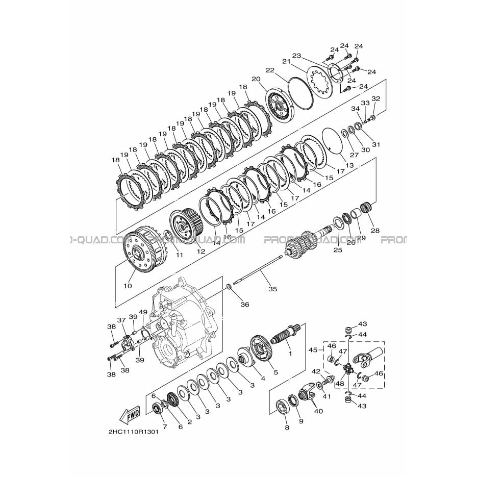 EMBRAYAGE DE DEMARREUR  Yamaha  2016 1000  Original parts OEMEMBRAYAGE DE DEMARREUR  Yamaha  2016 1000  Original parts OEM