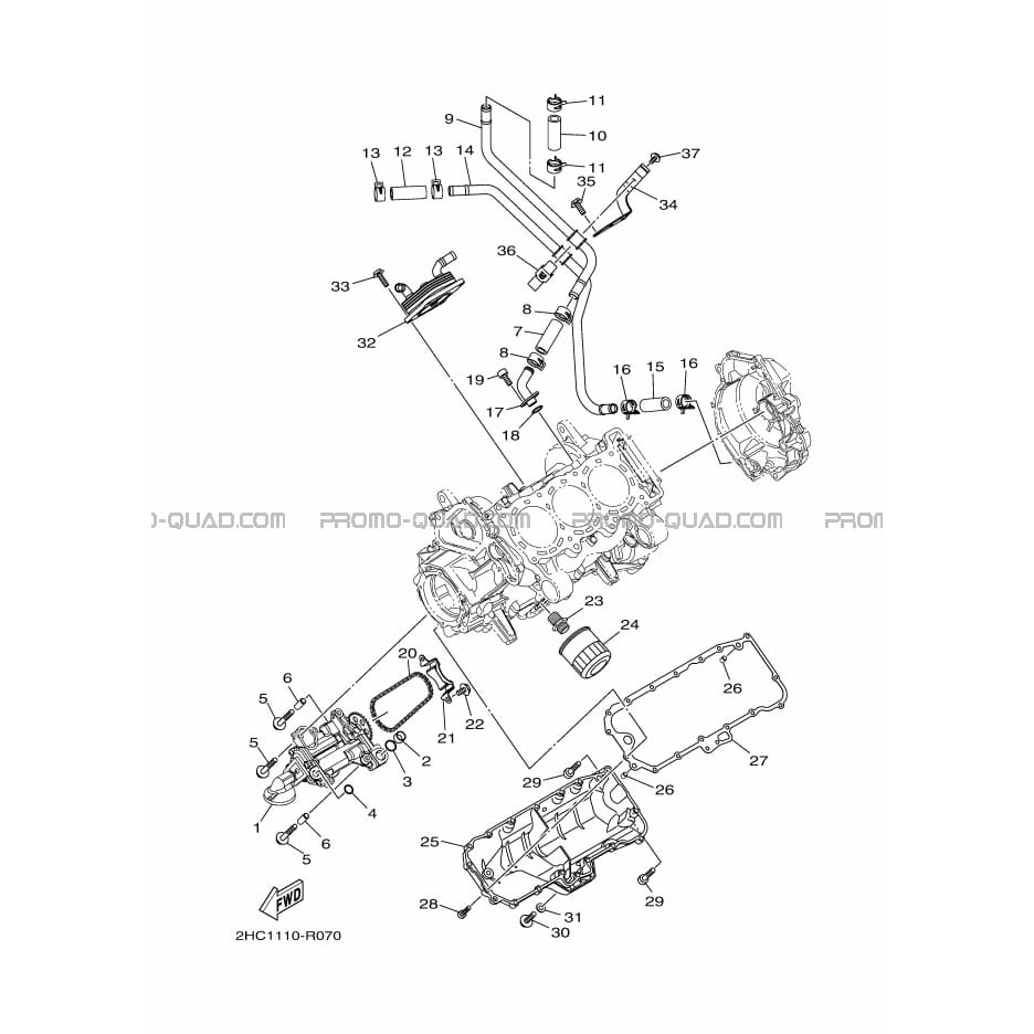 POMPE A HUILE  Yamaha  2016 1000  Original parts OEMPOMPE A HUILE  Yamaha  2016 1000  Original parts OEM