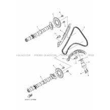 ARBRE A CAMES     CHAINE DE DISTRIBUTION pour Yamaha 1000 2017 YXZ 1000 R SPORT SHIFT B573 DEEP PURPLISH BLUE SOLID E