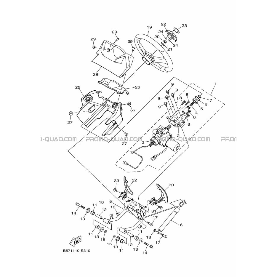 DIRECTION 2  Yamaha  2017 1000  Original parts OEMDIRECTION 2  Yamaha  2017 1000  Original parts OEM