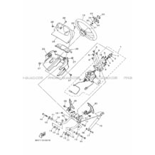 DIRECTION 2 pour Yamaha 1000 2018 YXZ YXZ1000R SE SPORT SHIFT B0F3 DEEP PURPLISH BLUE METALLIC 19 (DPBM19)