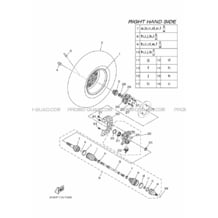 ROUE AVANT 2 pour Yamaha 1000 2018 YXZ YXZ1000R SPORT SHIFT B0FA DARK GRAY SOLID R (DNSR)