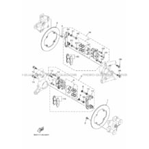 ETRIER DE FREIN ARRIERE pour Yamaha 1000 2019 YXZ YXZ1000R SS B5HA DARK GRAY SOLID R