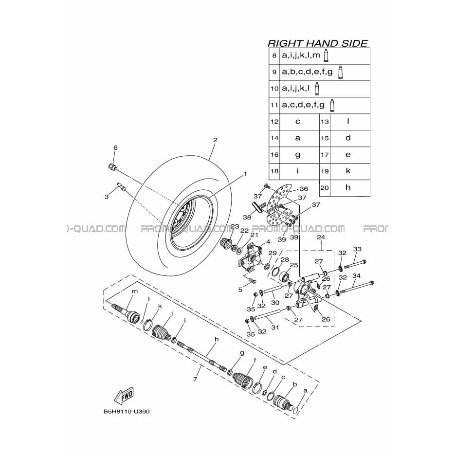ROUE ARRIERE 2  Yamaha  2019 1000  Original parts OEMROUE ARRIERE 2  Yamaha  2019 1000  Original parts OEM