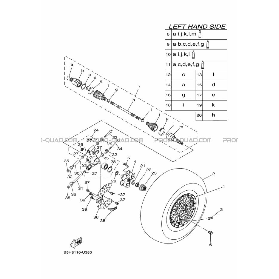 ROUE ARRIERE  Yamaha  2019 1000  pièces OEMROUE ARRIERE  Yamaha  2019 1000  pièces OEM