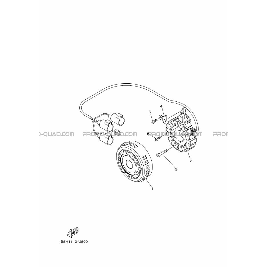 ALLUMAGE  Yamaha  2019 1000  pièces OEMALLUMAGE  Yamaha  2019 1000  pièces OEM