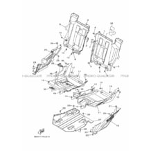 COUVERCLE LATERAL pour Yamaha 1000 2019 YXZ YXZ1000R SS SE B5H6 PURE WHITE