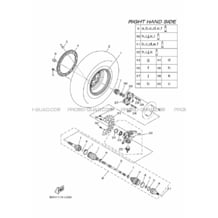 ROUE AVANT 2 pour Yamaha 1000 2019 YXZ YXZ1000R SS SE B5H6 PURE WHITE